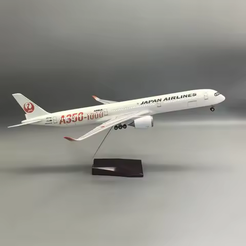 47cm Japan Airways A350-1000 Plastic Model Airplanes 1/157 Scale Aircraft Models With Stable Base Li