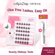 MATA AMY'S DIARY [BUY 1 Free Gift] SET Instant False Eyelashes No Need to Use Individual Glue Reusab