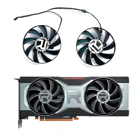 Original new GPU fan 4PIN 85MM AUB0812VD-00 DC 12V 0.5A suitable for AMD Radeon RX 6700 6700XT graph