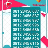 Nomor simpati 11 digit seri naik 0812 3456,081234567,0812345678