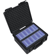 Waterproof Toploader Storage Box for 3" x 4" 35PT Rigid Card Holder, Trading Card Case Holds 300 Top