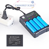 CHIHIRO1X3EE Lithium Battery Charger Universal Adapter AC 110V 220V 4 Slots