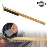 58cm Pizza Oven Brush With Scraper Durable Wood Handle Oven Cleaner For Cleaning Pizza Oven