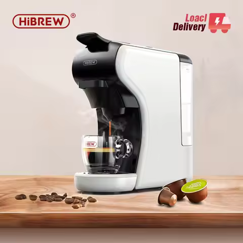 HiBREW 4 in 1 Multiple Capsule Coffee Maker Full Automatic With Hot & Cold Milk Foaming Machine Frot