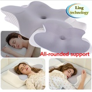 Halety full support Neck cervical shoulder support ergonomic pillow memory foam Orthopedic Pillow Contour breathable
