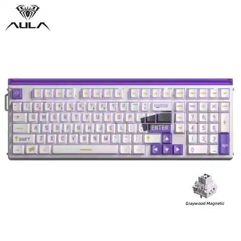AULA HERO99 Magnetic Switch Gaming Keyboard Wired Hall Effect 0.125ms 8K Rapid Trigger 98% Layout Es
