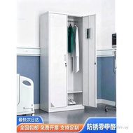 Steel Two-Door Locker Employee Locker Household Tin Cabinet Hospital Nurse Locker with Lock School C