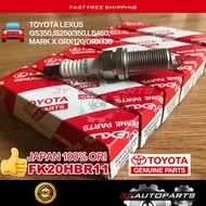 90919-01249 FK20HBR11 TOYOTA LEXUS GS350,IS250/350,LS460,MARK X GRX120/GRX130 (6pcs) Iridium Spark P