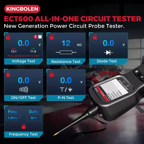 KINGBOLEN E-C--TT600 Automotive Car Electric Circuit Analyzer 12V-24V Tester
