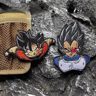 Tampalan Ajaib Bersulam Dragon Ball Anime Jepun Vegeta/Sun Wukong Flying Armband Tampalan Beg galas 
