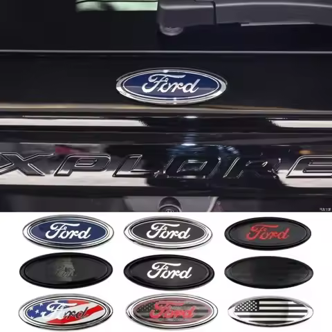 For Ford Focus Fiesta Mondeo F150 Ranger Mustang Fusion Escape 11.5X4.5CM Car Rear Trunk Sticker Aut