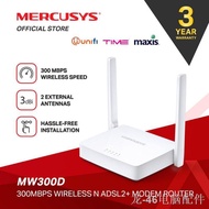 ✠☾MERCUSYS TPLINK MW300D Wireless ADSL Streamyx / Unifi Lite Modem Router Similar Tenda D301 TP-Link