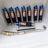 Exhaust exzos REDLEO pipe exhaust for EX5 KRISS110 LAGENDA110 SYM110 XRM SRL115 LC135 Y15ZR RS150 WA