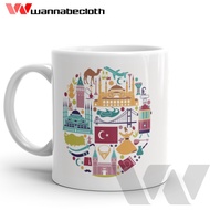 Turkish Istanbul Glass Istanbul Turkish Mug Gift Gift Souvenir Istanbul Turkey Turkey Art v1