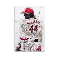 FANCHUANG Elly De La Cruz Poster Baseball Posters Canvas Wall Art For Home Decor Unframe-style 12x18