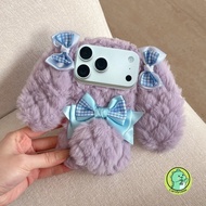 Cute Plush Rabbit Phone Case For Realme 11 11X 10T 10 9 8 Pro Plus 9i 7i 7 Pro Plus + Global 5G 4G C