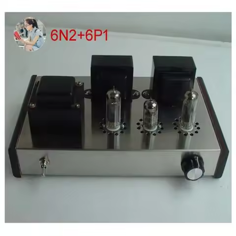 Nobsound Home Affordable Tube Amplifiers DIY Kit 6P1 + 6N2 Stainless Steel Shell Power Output 2 * 4W