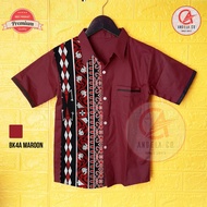 Kemeja Anak Batik Ulos Batak | Batik Anak Premium Motif Karo BK4