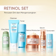 SKINTIFIC Official[6PCS!!]SKINTIFIC-Paket-Skincare Set | Serum Moisturizer Gel Toner Sunscreen Clean