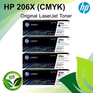 HP 206X Black, Cyan, Magenta, Yellow Original LaserJet Toner Cartridge