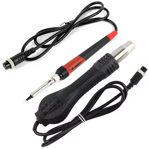 Soldering Station Electric Soldering Iron Handle Ceramic Heater Hot Air Gun Handle Accessories For 8