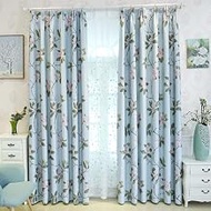 Korean Pastoral Curtains Simple Living Room Bedroom Curtains Environmental Physical Shading Fabric 4