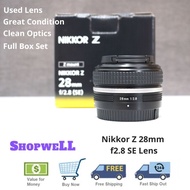 Used Nikon NIKKOR Z 28mm f/2.8 ( SE ) Lens for Nikon Z8 | Z6II | Z5 | Z30 | Z FC | Z7II | Z50 | Z9