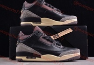 A Ma Maniere x Air Jordan 3 Black shoes Euro 36-47.5