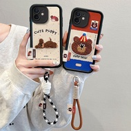 Luxury Dog Bear Embroidery leather Soft Case For Xiaomi Poco X7 M7 F7 Ultra X6 M6 M5S M3 Pro C75 C71