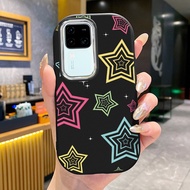 Case For VIVO V30 Pro 5G V29 V29e V27 5G V23 V23i V20 S1 S7 Star Pattern Silicone Phone