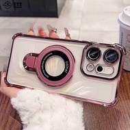 For Xiaomi 17 pro max Xiaomi17 Xiomi Mi 15T Pro 15 Pro 15 Ultra Case Magnetic Holder Plating Airbag 