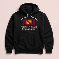 Hoodie ASU Arizona State University Unisex Sweater Fleece Black Black Cloth