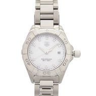 近新 TAG Heuer Aquaracer 11P 鑲鑽 WAY1413.BA0920 白色錶殼 不鏽鋼鑲鑽石英錶 0096 [二手] TAG HEUER