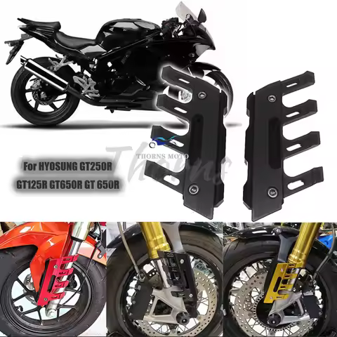 For HYOSUNG GT250R GT125R GT650R GT 650R Motorcycle Mudguard Front Fork Protector Guard Block Front 