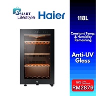[FREE SHIPPING] Haier R600a Wine Chiller with Touch Control Panel (118L) HWS-49G / (198L) HWS-84G