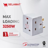 Selamat 2K333L 3-Way Adaptor with Neon & SIRIM