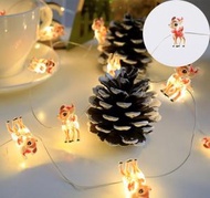 全城熱賣 - [可愛聖誕鹿] 聖誕節裝飾 聖誕燈飾 3米30燈 電池款AA電3粒 (不含電池)