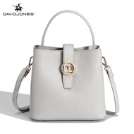 David Jones ปารีสผู้หญิงกระเป๋าถือสะพายข้างกระเป๋าหนัง Pu กระเป๋าถือหญิงผู้หญิงกระเป๋าสะพายไหล่