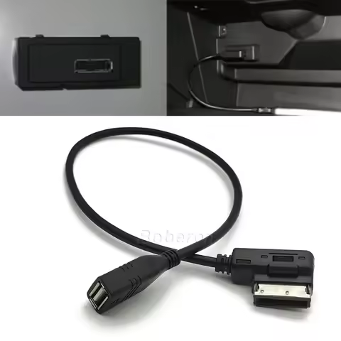For AUDI A3 A4 A4L A5 A6 A8 Q5 for VW Golf USB AUX Cable Music MDI MMI AMI To USB Female Interface A