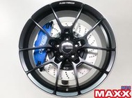 【超前輪業】MAXX M25 旋壓輕量化 18吋鋁圈 5孔114.3 5孔108 5孔100 5孔112 消光黑車邊