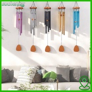 SUCHENSG Metal Tubes Windchime, Aluminum Zen Atmosphere Aluminum Wind Chimes,  Pendant Large 6 Rods 