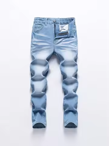 1PC Men's wide pants Brushed jeans Wide jeans Y2K New Rocks jeans buggy black hip-hop pants