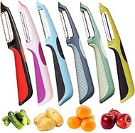 Trez Treamer Vegetable Peelers for Kitchen,6PCS P Peelers Stainless Steel Potato Carrot Veggie Zucch