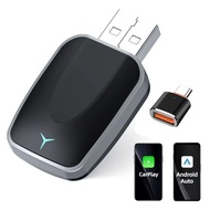 2 Trong 1 AI Box Smart Dongle Carplay Android Auto Adapter Có Dây Sang Không Dây Mini Plug And Play