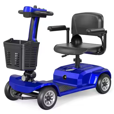 Heavy Duty Mobility Scooter for Seniors, Red,420 lbs Capacity -12.4 Miles Range 4 Wheel Electric Sco