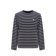 LTD เสื้อยืดแขนยาวลายทาง ผู้ชาย สีกรมท่า | Striped Long-Sleeve T-shirt | 00961