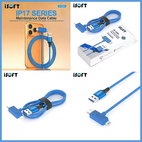 ISOFT IS-006 V2.0 for iPhone Data Recovery Cable for Flashing, DFU Mode, Purple Screen & Quick Repai