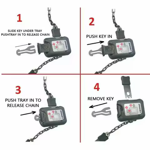 Durable Metal Trolley Master Key Token Detachable Coin Holder Substitute Coin Reusable Shopping Cart