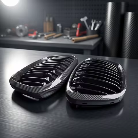 Carbon Style Racing Grill For Bmw F20 F22 E46 E90 E92 F30 F32 G30 E39 E60 F10 F48 G20 G05 G06 G07 F1