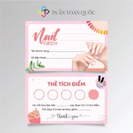 100 nail loyalty cards, nail box sample loyalty cards, loyalty cards,